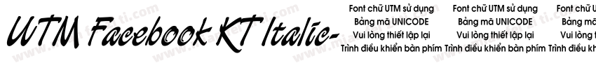 UTM Facebook KT Italic字体转换